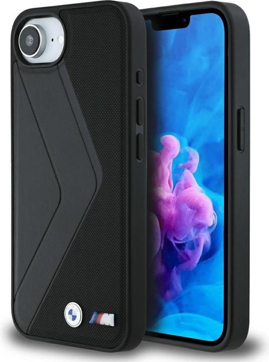 Image du produit BMW Case Oversized Stripes MagSafe for iPhone 16e black (Apple iPhone 16e, Apple iPhone 17e)
