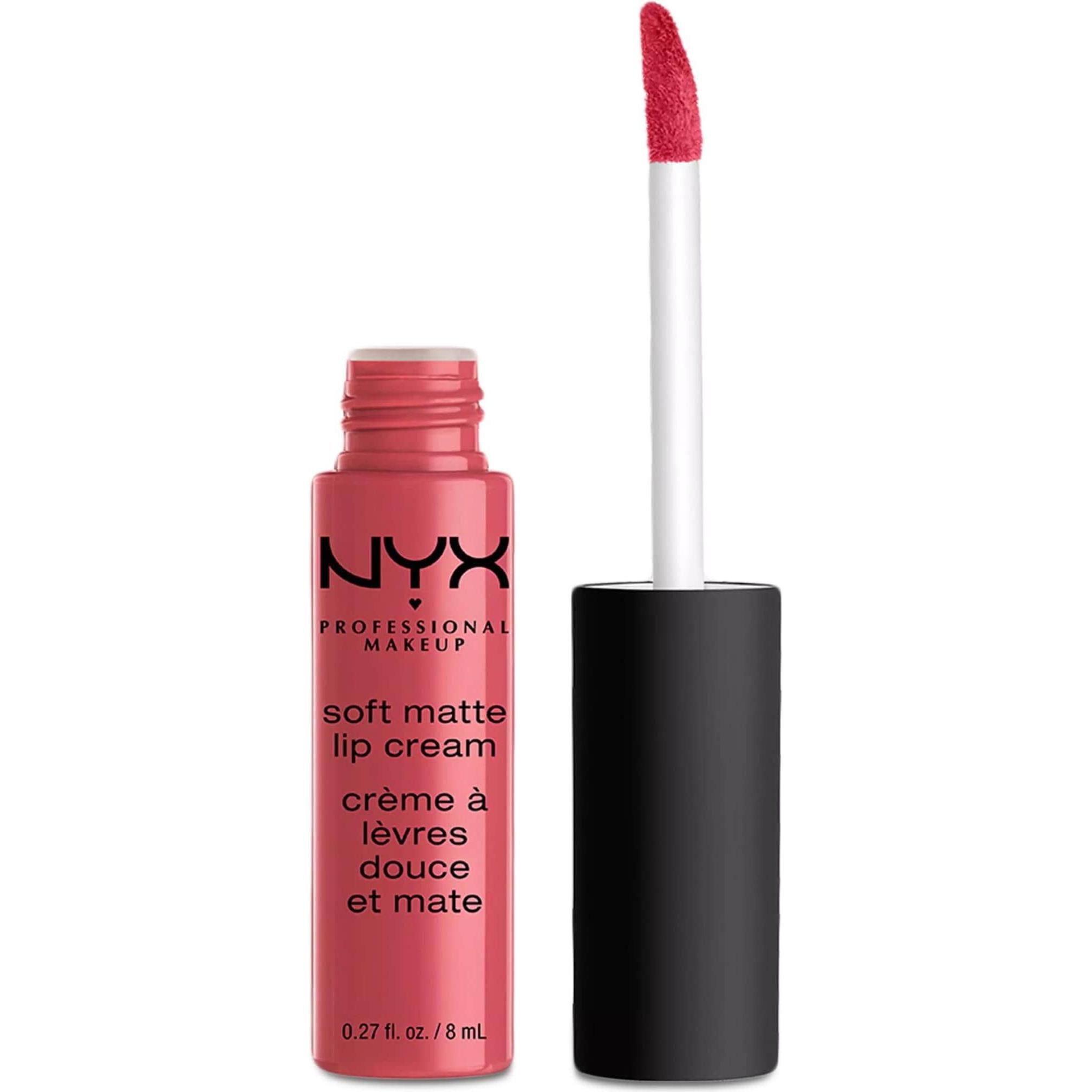 NYX Professional Make-Up, Lippenstift + Lipgloss, Soft Matte (08 Sao Paulo)