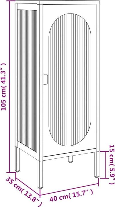 Produktbild vidaXL Sideboard (40 x 40 x 105 cm)