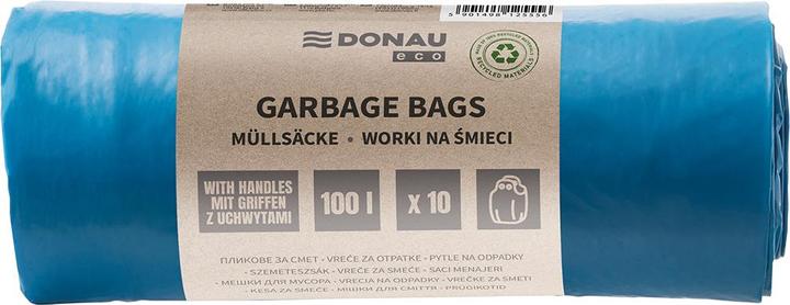 Donau Mllscke ECO, mit Henkel Knotties, 100l, 10 Stck, blau (10 x, 100 l)