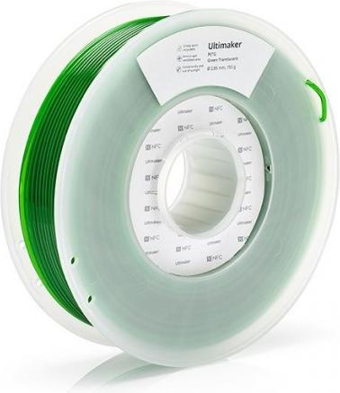 Image du produit Ultimaker PETG - Vert translucide - 2.85mm (PETG, 2.85 mm, 750 g, Vert)
