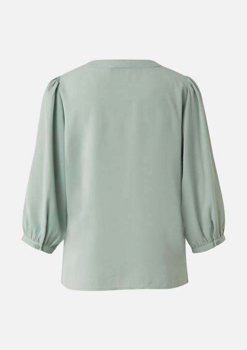 Produktbild Comma Bluse Luftige Chiffon-Bluse mit V-Ausschnitt und 3/4-Ärmeln (36)