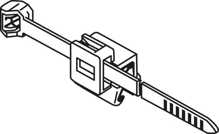 Actual product image HellermannTyton Fixing tie 200x46 heat resistant impact resistant (Plastic cable ties, 200 mm, 500 pcs.)