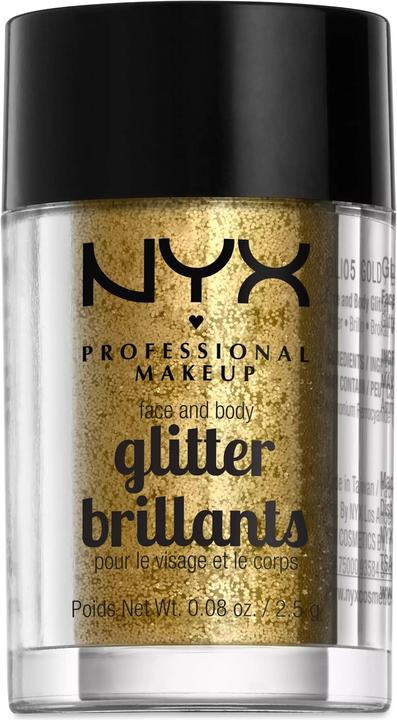 Produktbild NYX Professional Make-Up Face and Body Glitter (Gold, Highlighter, 2.50 g)