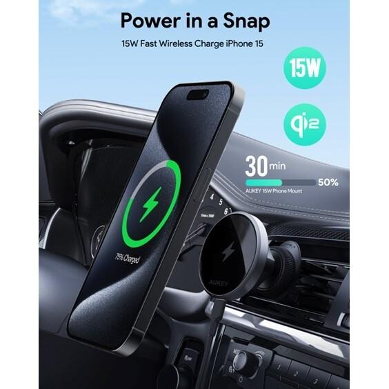 Immagine prodotto Aukey Maglink - Montaggio sul cruscotto del telefono (15 W)