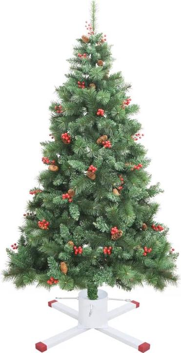 Produktbild vidaXL Christbaumständer Weihnachtsbaumständer Tannenbaumständer Weiss Metall