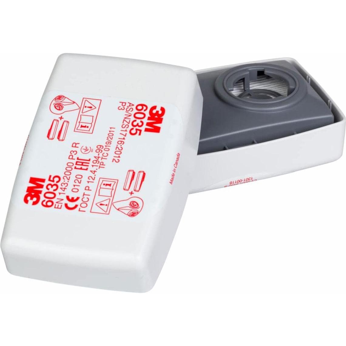 3M, Maschera respiratoria, FILTRO POLVERE P3 6035 2 pezzi 7000032083 (FFP3, 2 x)