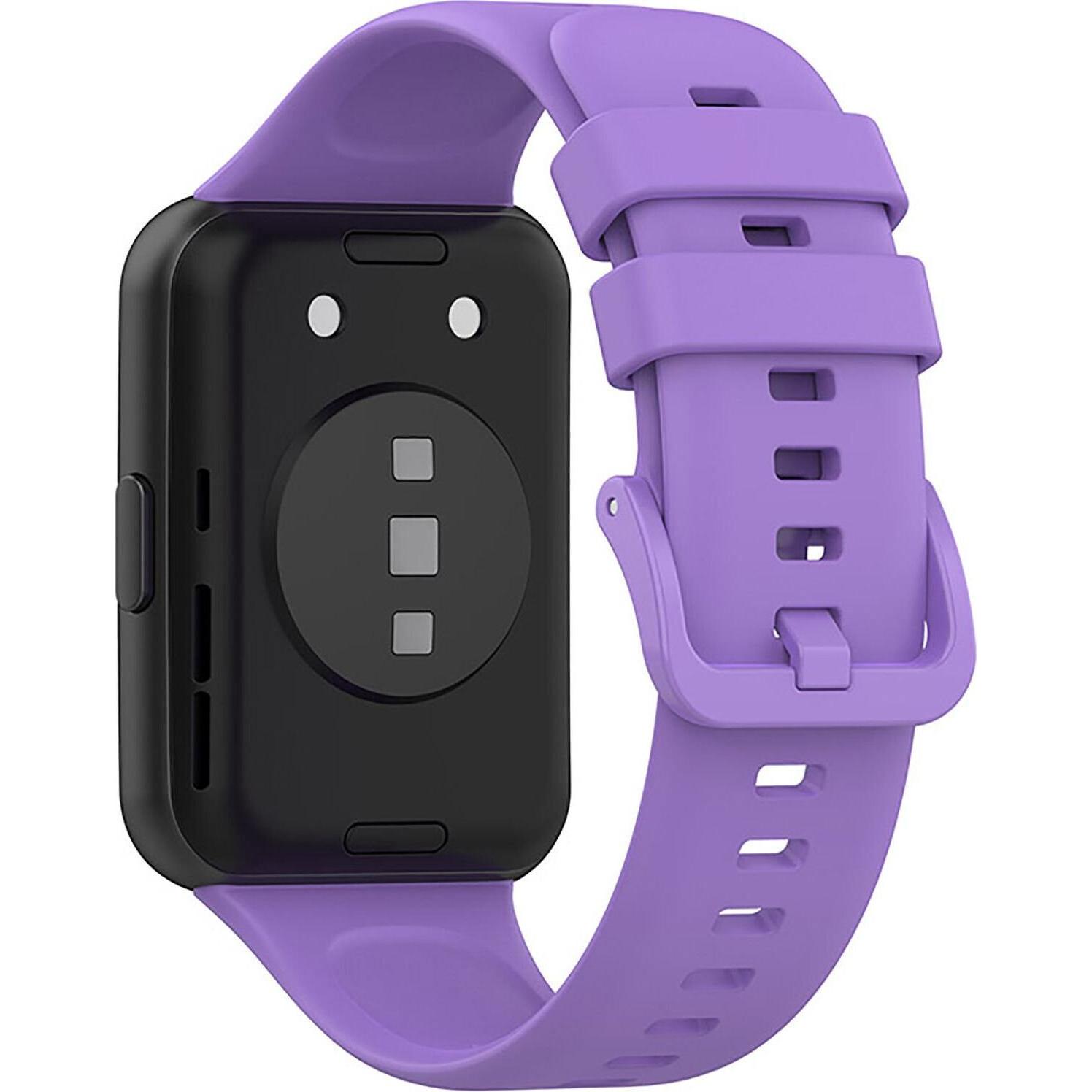 Thumbnail - Strap-it Silikonarmband (Silikon, Huawei Watch Fit 2), Uhrenarmband, Violett