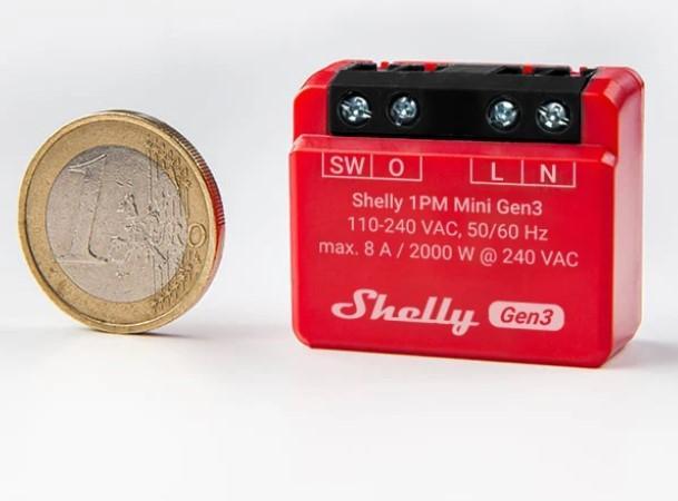 Image du produit Shelly 1PM Mini Gen3 (Actionneur de commutation)