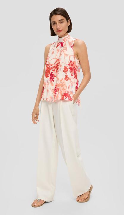 Image du produit s.Oliver Bluse Chiffonbluse mit Plisseefalten (46)