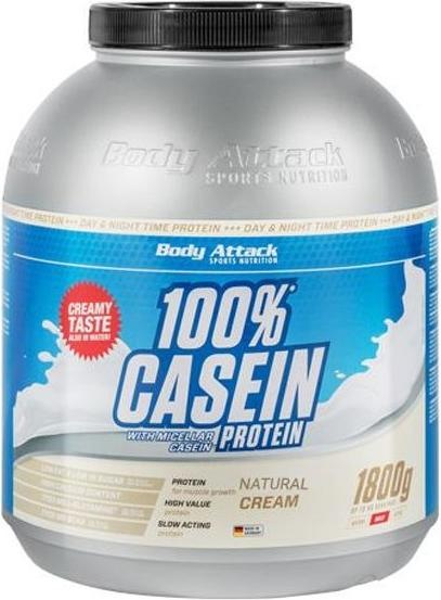 Actual product image Body Attack 100% Casein Protein (1800g can) (Nature, 1 pcs., 1800 g)