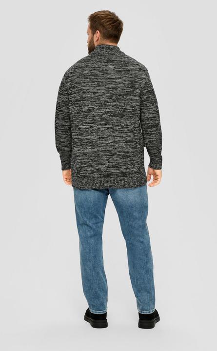 Produktbild s.Oliver Strickpullover Troyer-Pullover aus Moulinegarn (3XL)