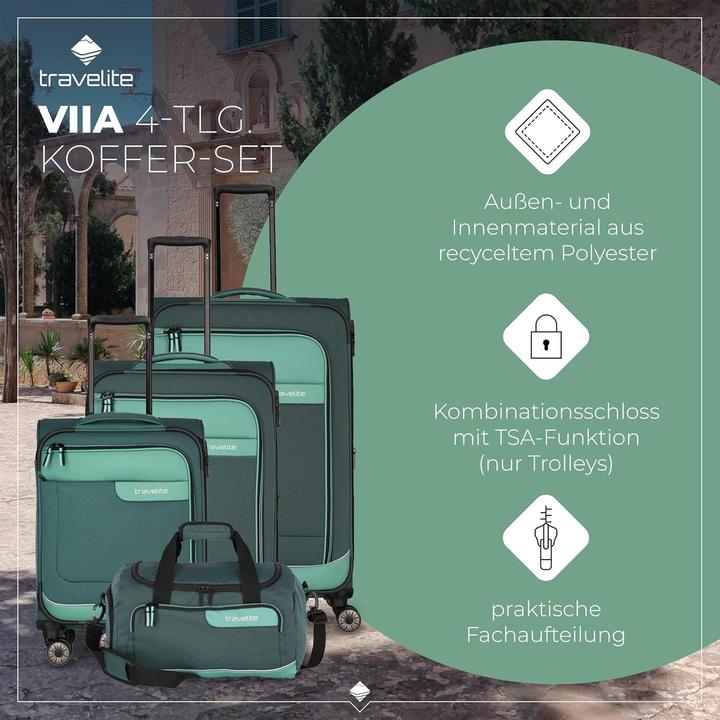 Image du produit Travelite VIIA Set de valises à 4 roulettes 4pcs. (195 l)