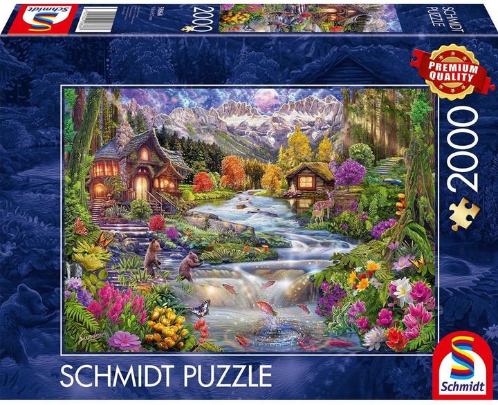 Actual product image Schmidt Spiele Flussidyll in den Bergen 2000 Teile (2000 pieces)