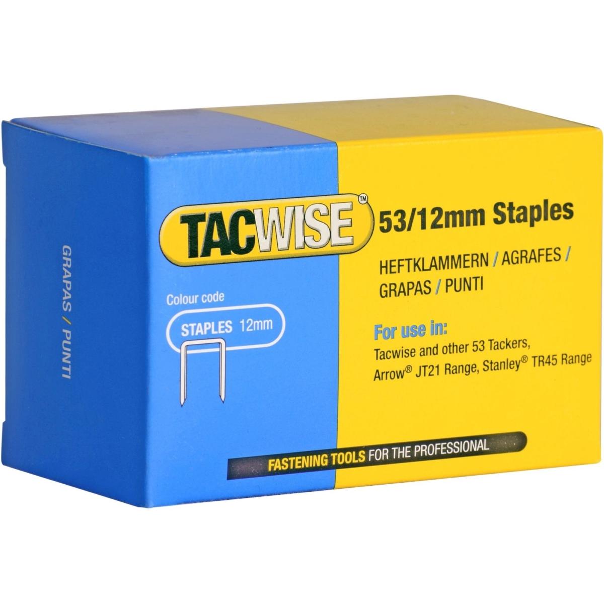 Tacwise, Büroklammer, Heftklammern 53/12 mm, verzinkt, 5.000 Stck (1 x)