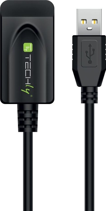 Produktbild Techly USB2.0 Aktives Verlängerungskabel, 20 m Dieses aktive USB-Kabel verlängert und verstärkt das Signal (20 m, USB 2.0)