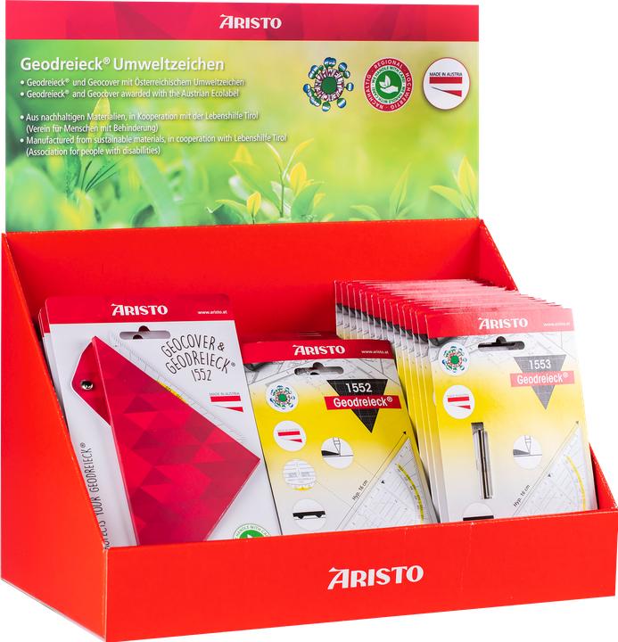 Actual product image Aristo Display 45x Geo And Technical Drawing Set Squares Set Squares (18.50 cm)