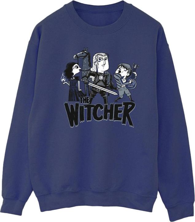 Actual product image Netflix Mens The Witcher Team Illustrated Sweatshirt (L)