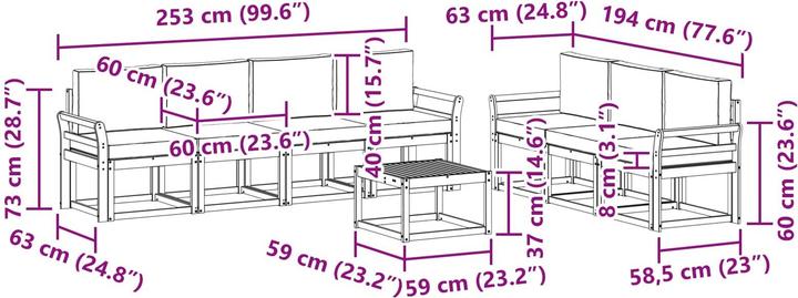 Produktbild vidaXL Outdoor-Sofa