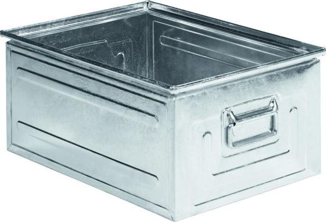 Actual product image Schäfer Shop Stacking box series ST 14/6-1, made of steel, capacity 79 L, ideal f. heavy goods (46.80 cm, 79 l, 1x)