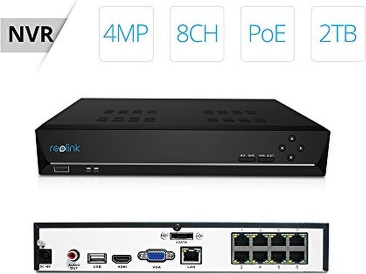 Image du produit Reolink RLK8-410B4 Système de caméra de surveillance PoE à 8 canaux (1920 x 1080 Pixels)