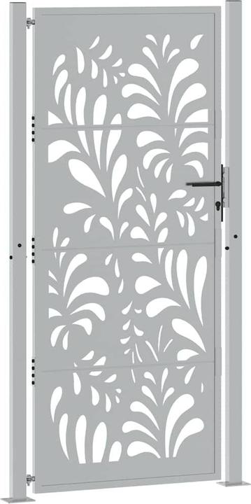 Image du produit vidaXL Portail de jardin 105x205 cm Acier résistant aux intempéries Design ondulé Portail de clôture