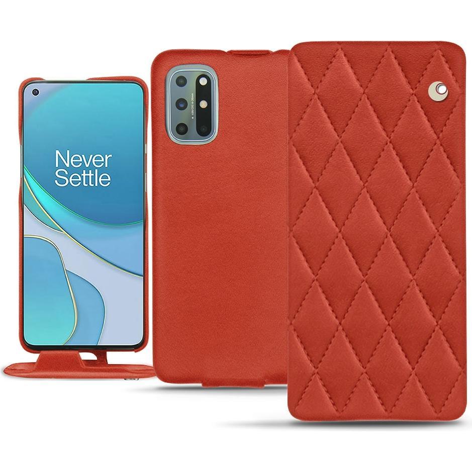 Noreve Lederschutzhülle vertikal (OnePlus 8T), Smartphone Hülle, Orange