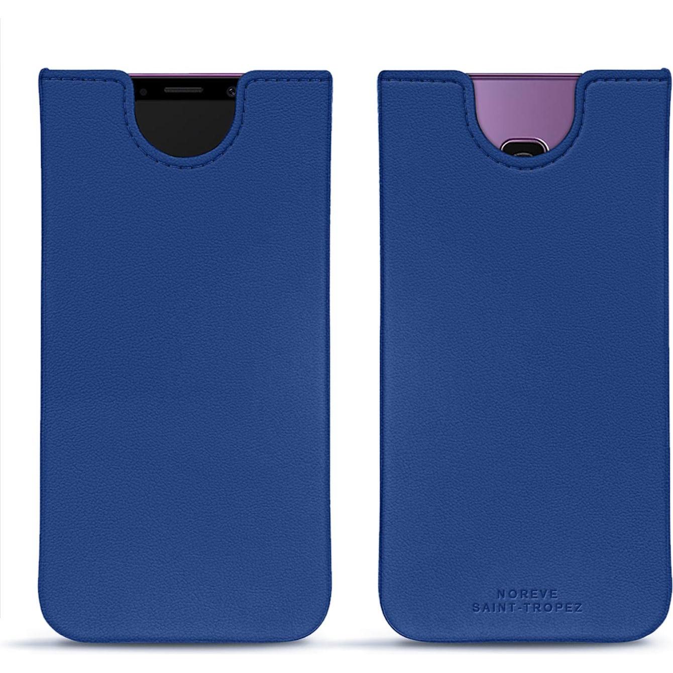 Noreve Lederschutzhülle (Samsung Galaxy S9+), Smartphone Hülle, Blau
