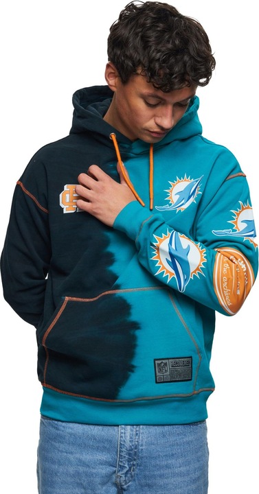 Produktbild Recovered Re:covered Fleece Hoody - INK DYE Miami Dolphins - XXL (XXL)