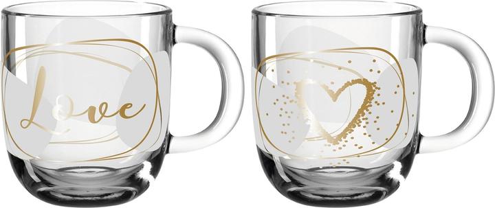 Produktbild Leonardo Tasse Presente Love 400 ml, 2 Stück, Transparent (300 ml, 2 x)