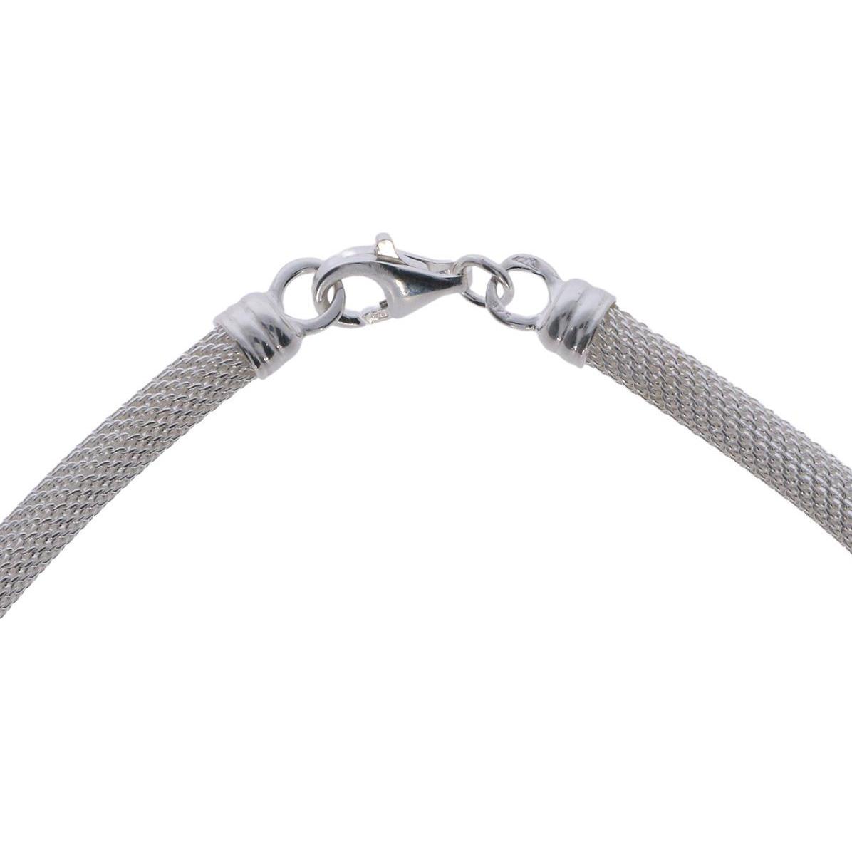 Thumbnail - Luxxos, Halsschmuck, Milanaise Kette 5 mm aus 925 Sterling Silber, (925 Sterling Silber, 45 cm)
