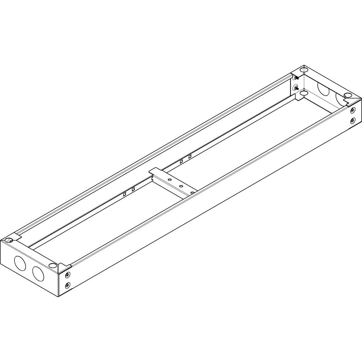 ABN UF509 Standsockel RAL7022 B/H/T 1340/90/280mm, Serverschrank Zubehör, Grau