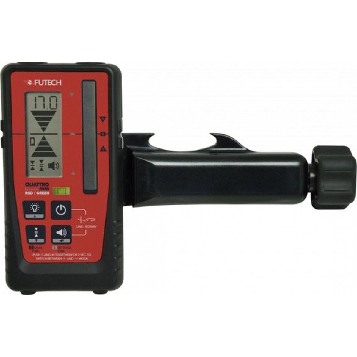 Futech, Laser lineare, Fute quattro mm laseontontvanger - rood / grigio - 75m -200m