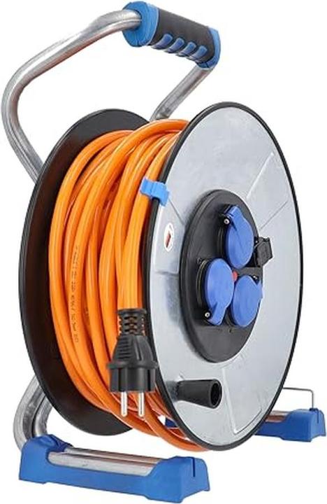 Actual product image As - Schwabe Metal cable reel with protective insulation (40 m, 1.50 mm²)