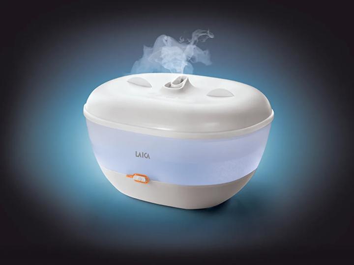Produktbild Laica HEATED HUMIDIFIER THROUGH A HEATER AND SCENT DIFFUSER 1,8L 7,5 HOURS 200W WHITE HI3030 (55 m²)