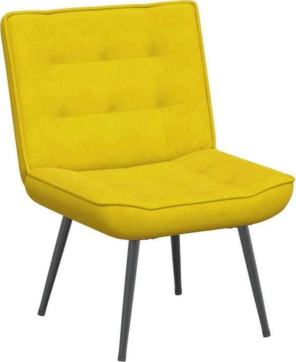 Immagine prodotto VidaXL Poltrona relax con sgabello poltrona in velluto giallo poltrona con sgabello