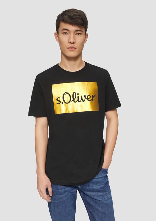 Produktbild S.Oliver T-Shirt T-Shirt mit Gold- oder Silber-Print (XXL)