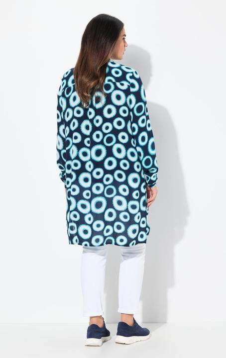 Actual product image Ulla Popken Circle Print Long Sleeve Button Down Duster Blouse (42, 44)