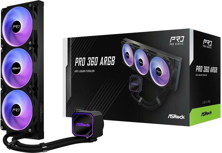 Actual product image AsRock CPC Pro 360 ARGB Black