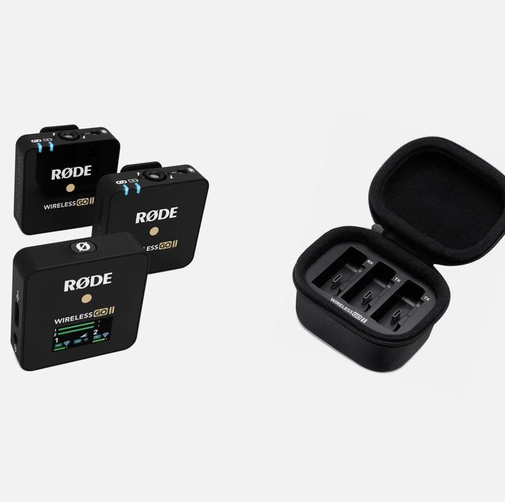 Actual product image RØDE Wireless GO II Charging Case Bundle