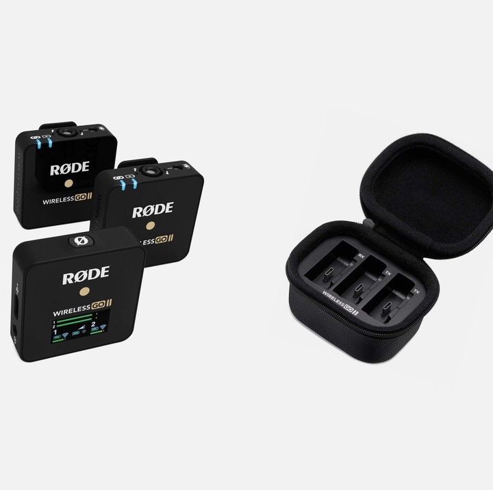 Actual product image RØDE Wireless GO II Charging Case Bundle