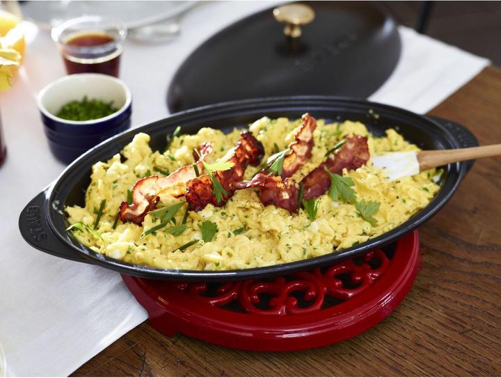 Actual product image Staub Serving platter (31 cm, Frying pan, Cast iron, Enamel)