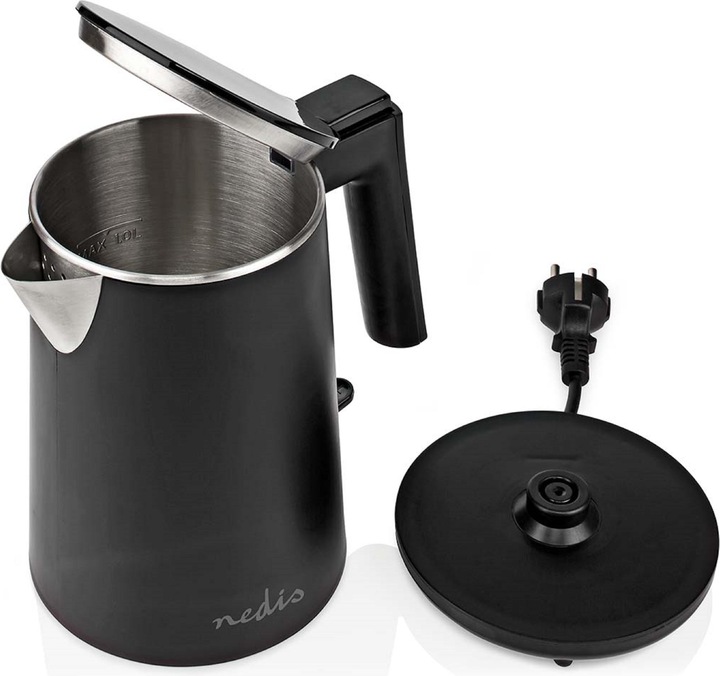 Produktbild Nedis Wasserkocher (1 l, EU-Stecker)
