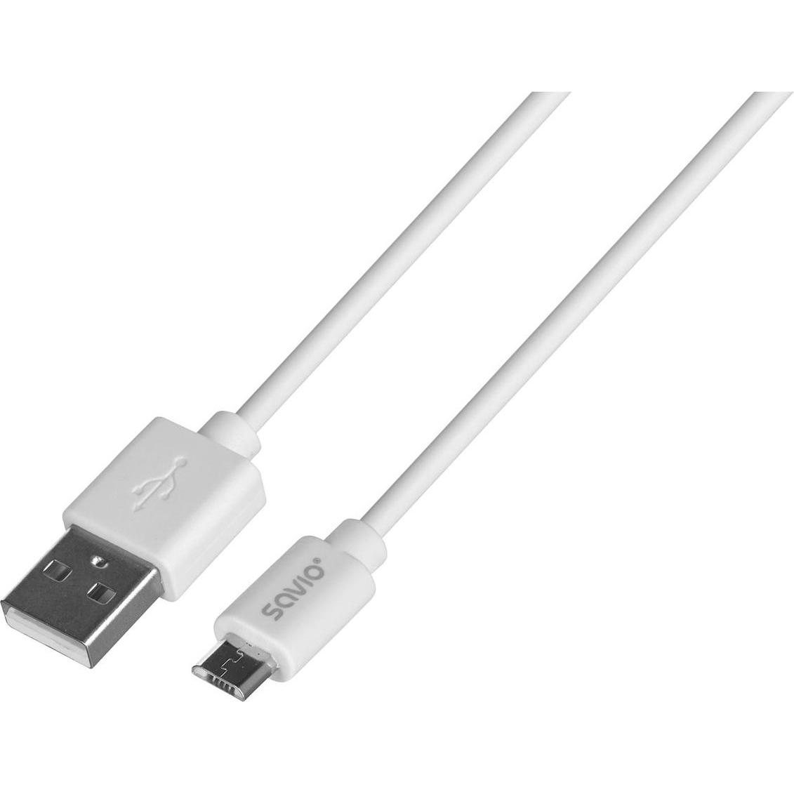 Thumbnail - Savio CL-123 USB Kabel USB 2.0 USB A Micro-USB B (1 m, USB 2.0), USB Kabel