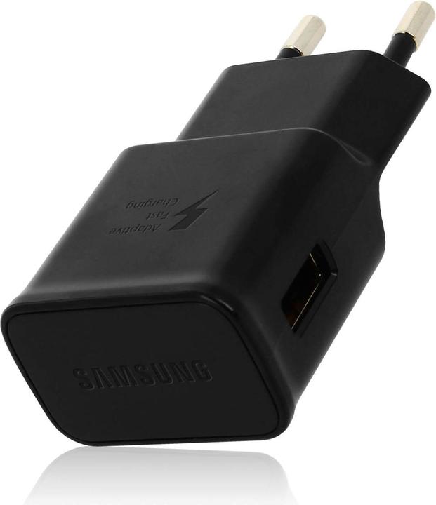 Actual product image Samsung Original 15W Power Supply, EP-TA200EBE Quick Charge Wall Charger - Black (15 W, 1 portion)
