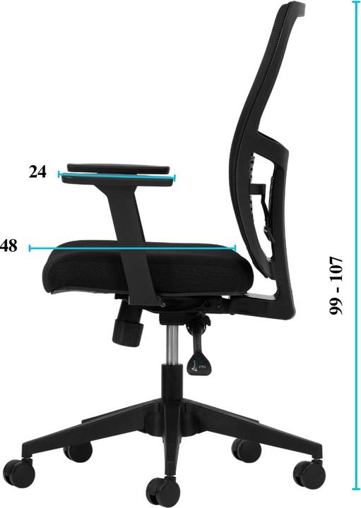 Image du produit Kalune Design Lumbar 108 Black Office Chair