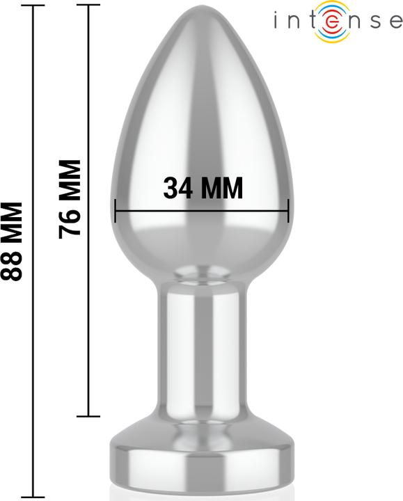Produktbild Intense - Anal Plug 10 Vibrationen Metall Mit Fernbedienung M