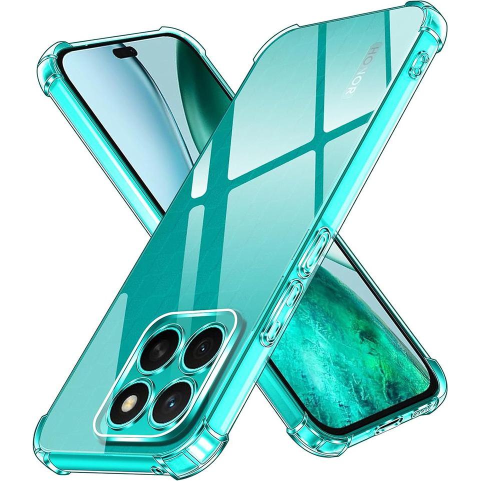 Techsuit - Shockproof Clear Silicone - Honor X8c - Clear (Honor X8), Cover smartphone, Trasparente