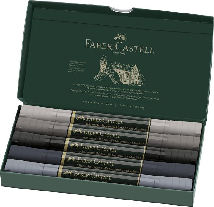 Produktbild Faber-Castell Albrecht Dürer Watercolour Marker (Grey, 0.80 mm, 5 x)