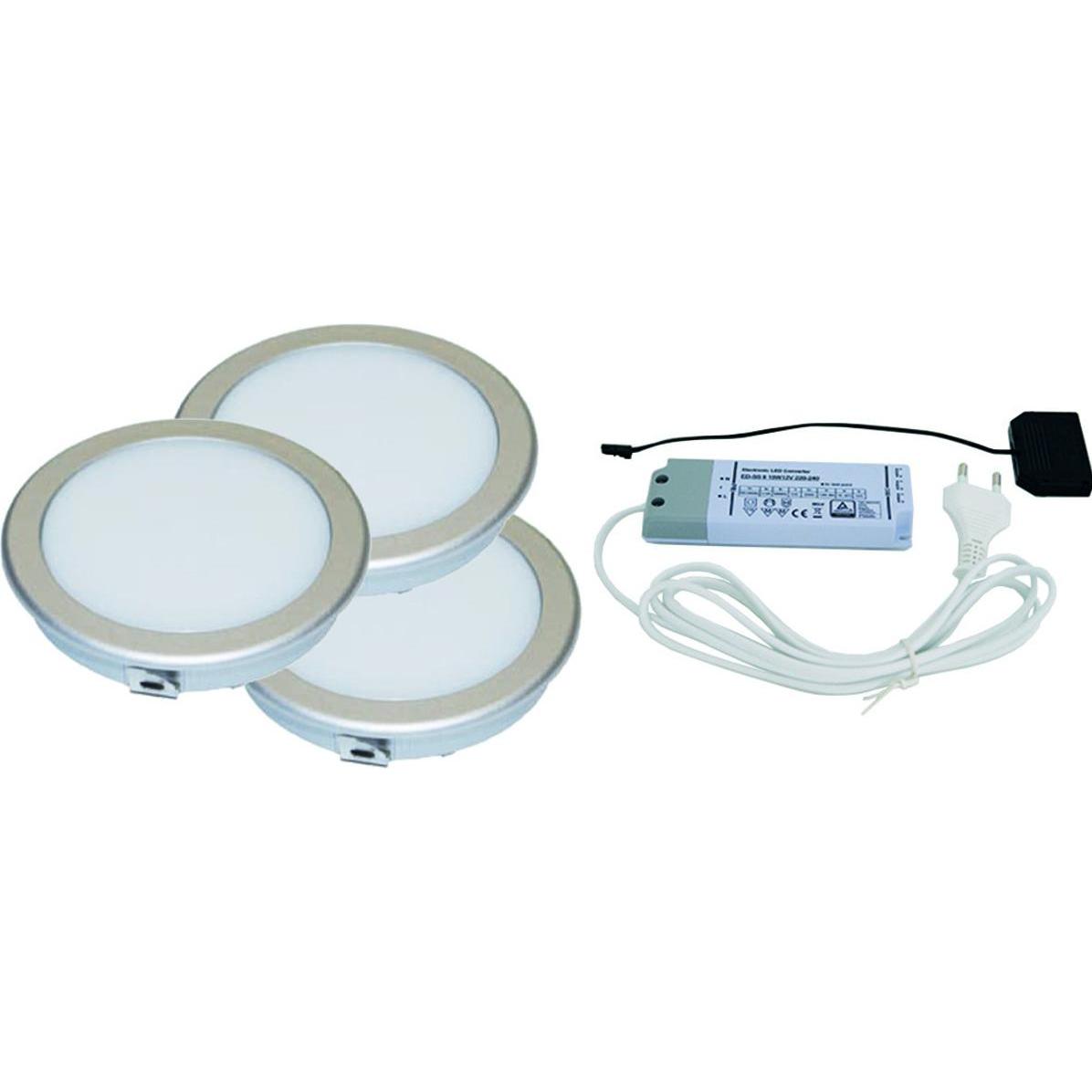 L&S, Wandleuchte + Deckenleuchte, LED Einbauleuchtenset Emotion Moonlight 12 V (594 lm)